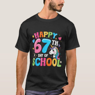 Happy 67th Day Of School Teachers Students 67 Meme T-Shirt