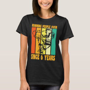 Happy 6 Birthday 6 Year Old Vintage Rugby 6th Birt T-Shirt