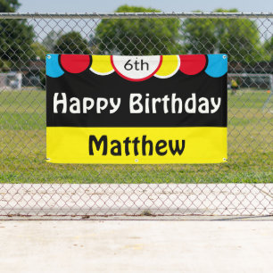 Happy 6th Birthday Matthew Banner