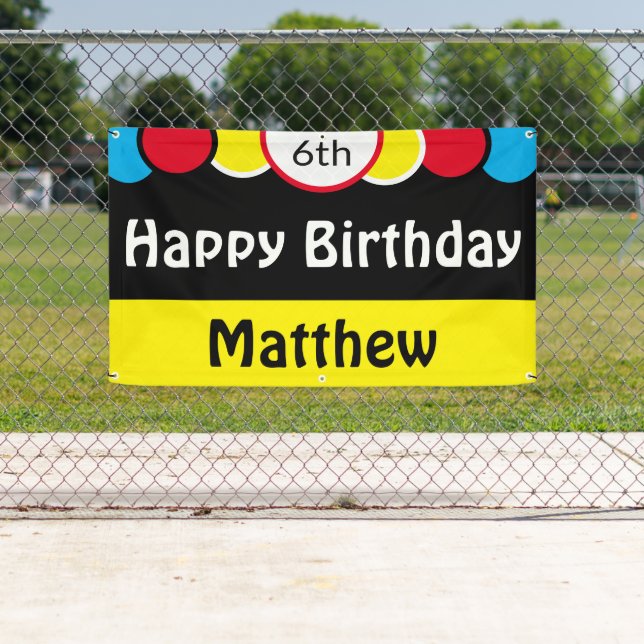 Happy 6th Birthday Matthew Banner (Insitu)
