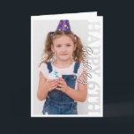 Happy 6th Birthday Photo college Card<br><div class="desc">Happy 6th Birthday Photo Frame Card Celebrate a special milestone with this Happy 6th Birthday photo frame card, featuring a fun cutout design where your own photo becomes part of the artwork. The bold “Happy 6th Birthday” wording overlays the image, creating a playful and personalised greeting perfect for children’s birthday...</div>