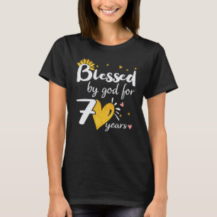 Happy 70 years Blessed by God for Happy 70th Birth T-Shirt