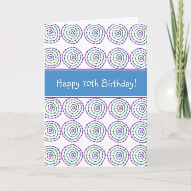 Happy 70th Birthday! Card (Front)