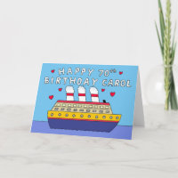 Happy 70th Birthday Carol Crusie Ship