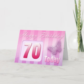 Happy 70th Birthday Grand Mother Great-Aunt Mum Card