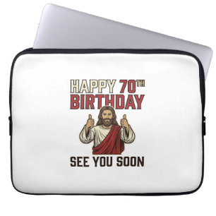 Happy 70th Birthday See You Soon Vintage Shirt Laptop Sleeve