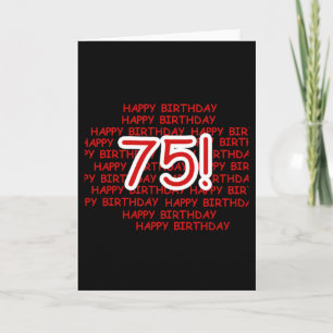 Happy 75th Birthday Card