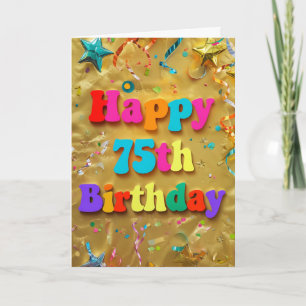Happy 75th Birthday Card