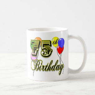 Happy 75th Birthday Celebration Coffee Mug