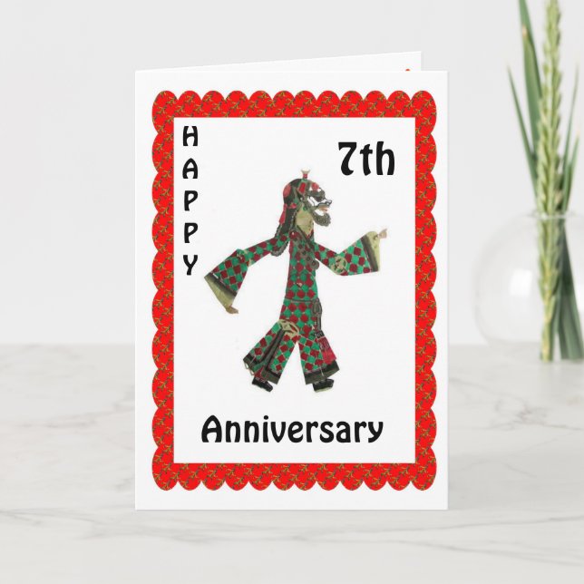 Happy 7th Anniversary Card (Front)