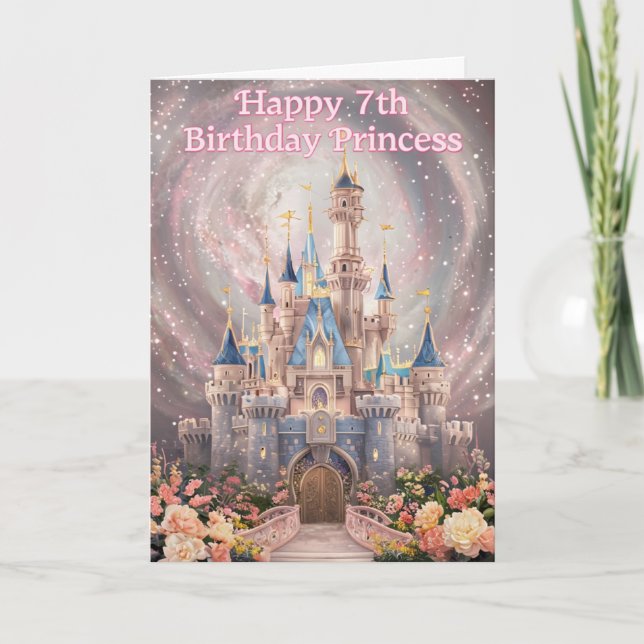 Happy 7th Birthday Card (Front)