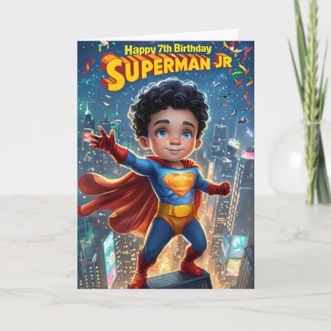 Happy 7th Birthday Card (Front)