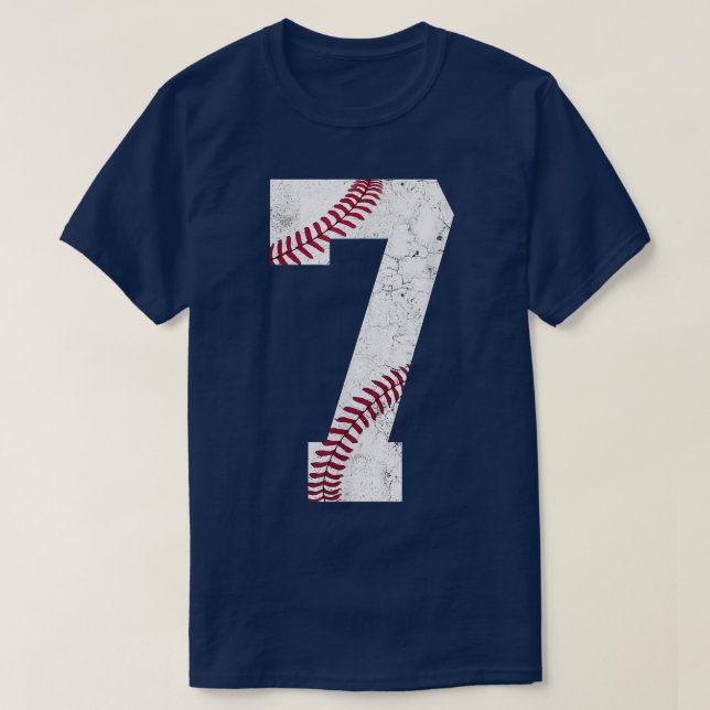 Happy 7th Birthday Gift Baseball Kids 7 2015 Seven T-Shirt (Design Front)