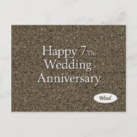 Happy 7th. Wedding Anniversary Wool
