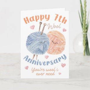 Happy 7th Wool Anniversary – You’re Wool I Ever Card