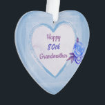 Happy 80th Birthday Grandmother Ornament<br><div class="desc">Birthday Celebration Milestones for Grandparents.  
Some may be for Grandmother and some for Grandfather.
A lovely selection to warm someone's heart</div>