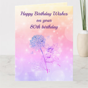 Happy 80th Birthday Greeting Card