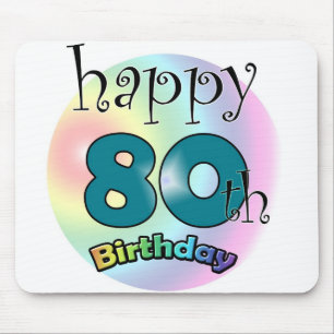 Happy 80th birthday mouse pad