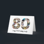 Happy 80th Birthday Number 80 Custom Photo Collage Card<br><div class="desc">Mark eighty years of wonderful memories and adventures with this captivating 80th Birthday Number Photo Collage. This customisable template is the perfect blend of creativity and sentiment, allowing you to create a truly memorable gift for your loved one's special day. Capture the essence of incredible years in a single masterpiece...</div>