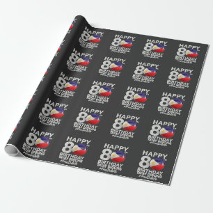 Happy 80th Birthday Tatay Digong Duterte PRRD Wrapping Paper