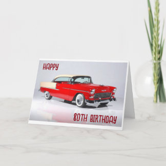 HAPPY "80th" BIRTHDAY TO A CLASSIC MAN Card