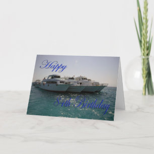 Happy 84th Birthday Dive boats Card
