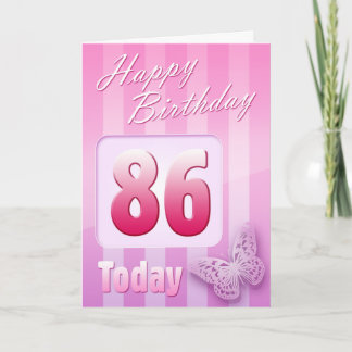 Happy 86th Birthday Grand Mother Great-Aunt Mum Card