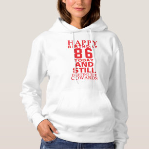 Happy 86th Birthday Hoodie for a Special Day