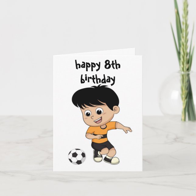 happy 8th birthday card (Front)