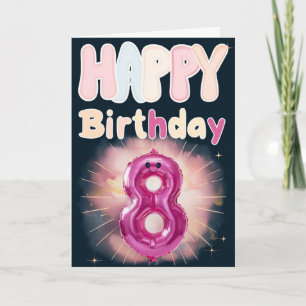 Happy 8th Birthday Card