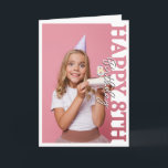 Happy 8th Birthday Photo college Card<br><div class="desc">Happy 8th Birthday Photo Frame Card Celebrate a special milestone with this Happy 8th Birthday photo frame card, featuring a fun cutout design where your own photo becomes part of the artwork. The bold “Happy 8th Birthday” wording overlays the image, creating a playful and personalised greeting perfect for children’s birthday...</div>