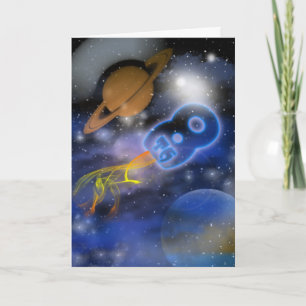 Happy 8th Birthday Plantet's Boy, Outerspace Card