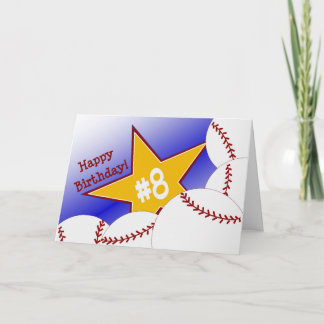 Happy 8th Birthday, Slugger! Card