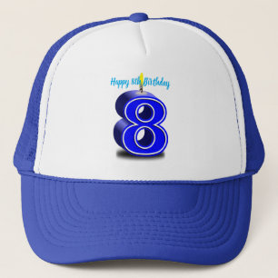 Happy 8th Birthday Trucker Hat