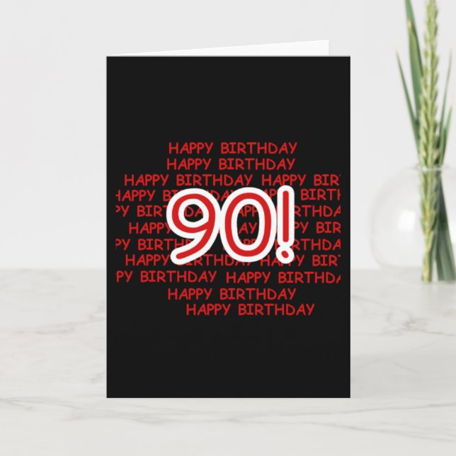 Happy 90th Birthday Card (Front)