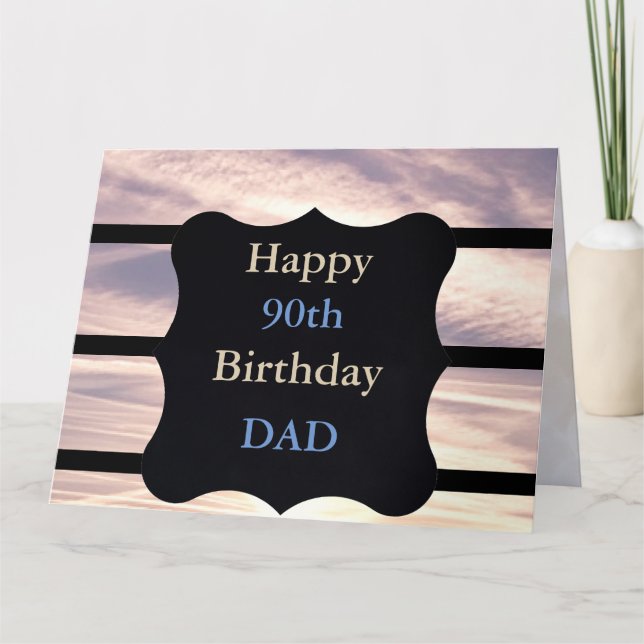 Happy 90th Birthday Dad Card (Front)