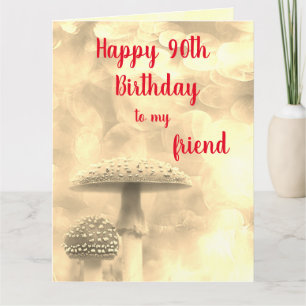 Happy 90th Birthday friend Card
