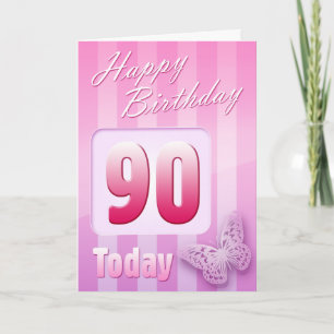 Happy 90th Birthday Grand Mother Great-Aunt Mom Card