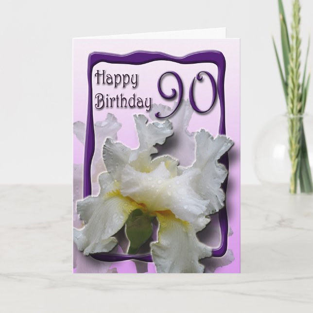 Happy 90th Birthday Greeting Card (Front)