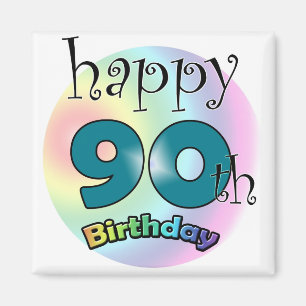 Happy 90th Birthday Magnet