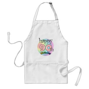 Happy 90th Birthday (pink) Standard Apron