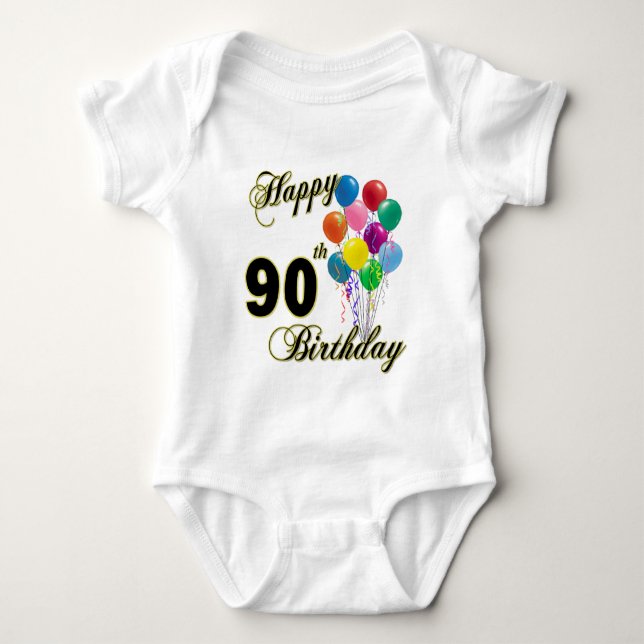 Happy 90th Birthday T-Shirt (Front)
