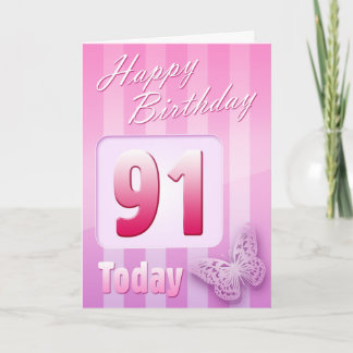 Happy 91st Birthday Grand Mother Great-Aunt Mom Card