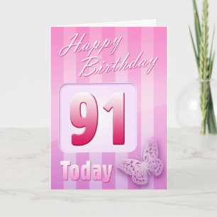 Happy 91st Birthday Grand Mother Great-Aunt Mum Card