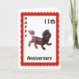 Happy 9th Anniversary Card