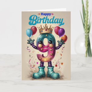 Happy 9th Birthday Card