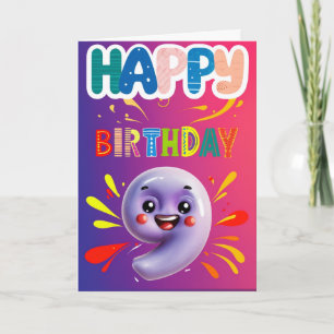 Happy 9th Birthday Card