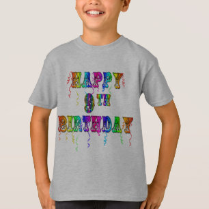 Happy 9th Birthday Shirts Hoodies and Tanks