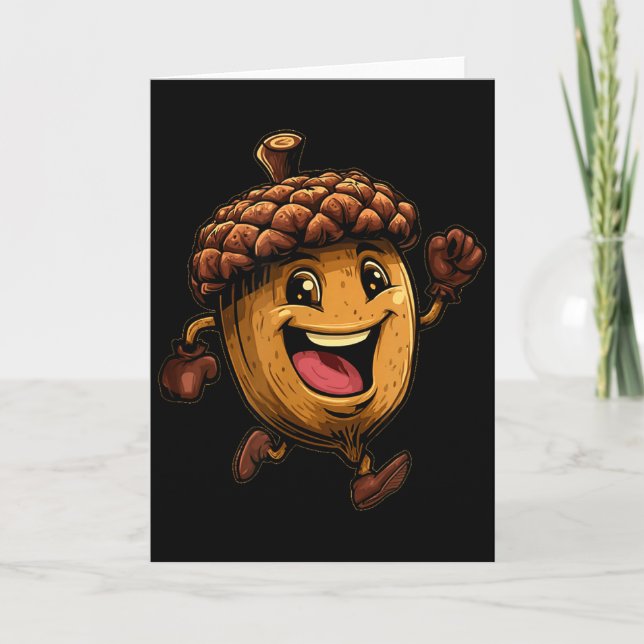 Happy Acorn Costume  Card (Front)