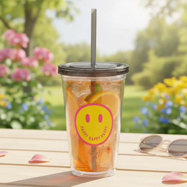  Happy Acrylic Tumbler (Creator Uploaded)
